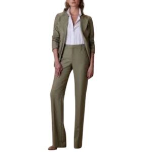 NEW Banana Rep. 💯 Wool High Rise Straight Pants Tall Long Blazer Size 2|4